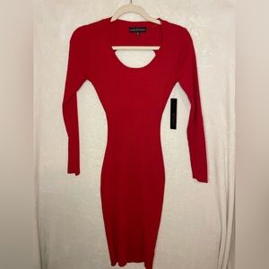 Red Body Con Dress